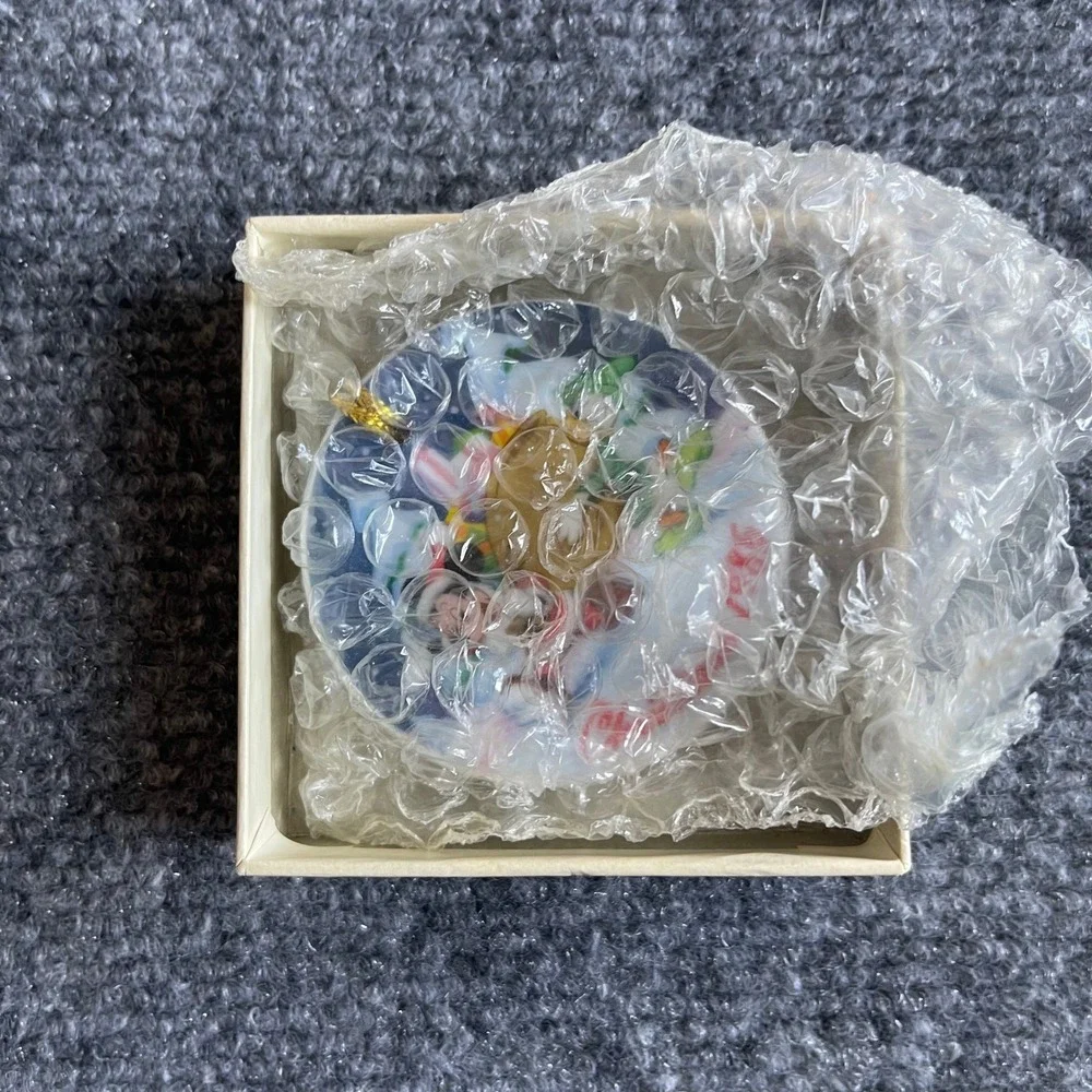 Vintage 1985 The Disney Collection Santa's Helpers Mickey Donald Ornament Boxed